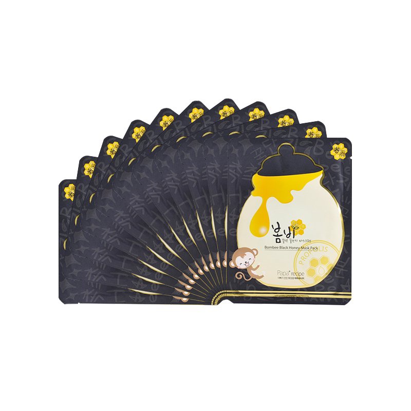 韩国papa recipe春雨黑麦卢卡蜂蜜黑炭面膜
